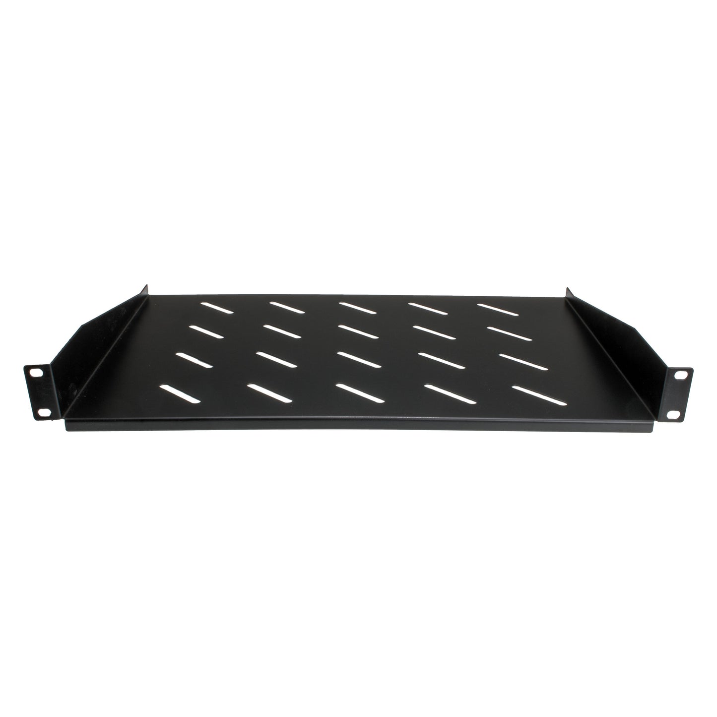 1u 300mm Cantilever Vented Shelf Black (450mm Cab) (20Kg)