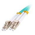 OM3 50/125 LC-LC Duplex Aqua LSOH Fibre Patch Lead