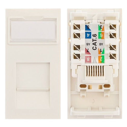 Cat6 UTP Flat Module 50x25mm
