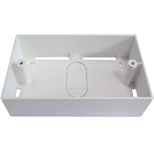 Double Gang PVC Back Box 32mm