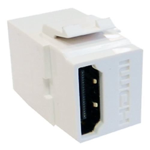 HDMI Female - Female (Gold) Keystone White