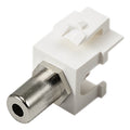 3.5mm Stereo Female - Female Keystone White