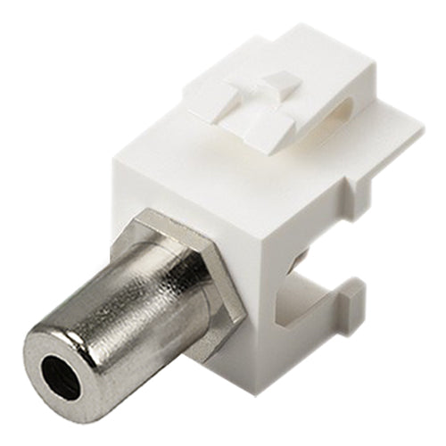 3.5mm Stereo Female - Female Keystone White