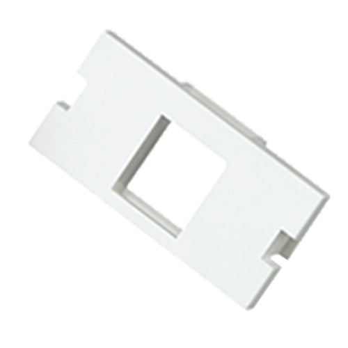 1 Port Keystone Housing (25mm x 50mm) White