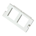2 Port Keystone Housing (25mm x 50mm) White