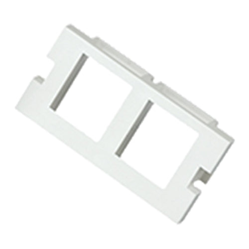 2 Port Keystone Housing (25mm x 50mm) White